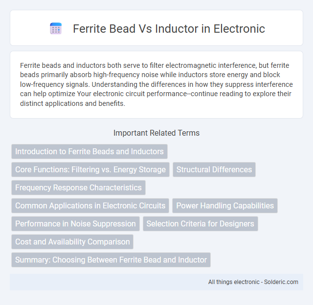 Inductor vs Ferrite Bead - What is the difference?