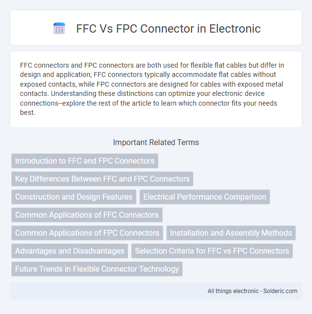 FPC vs FFC Connector - What is the difference?
