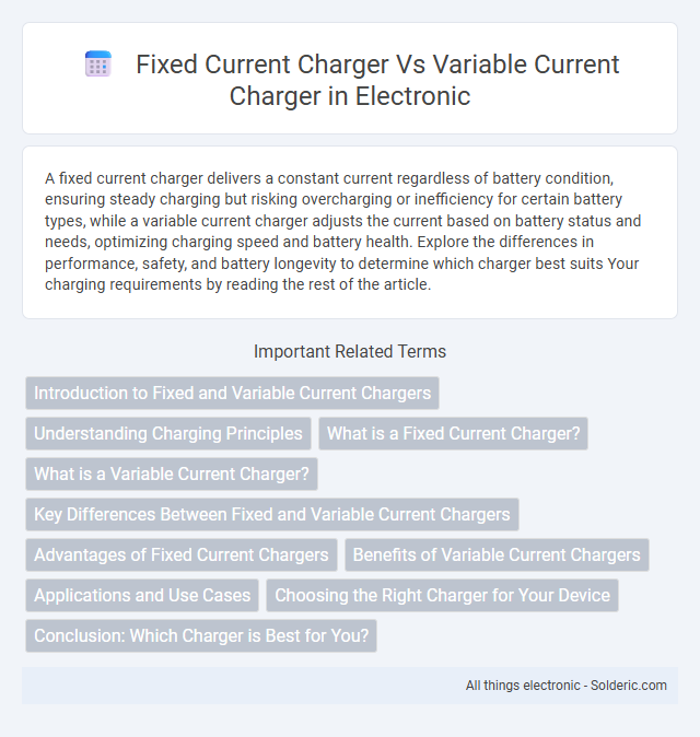 Fixed Current Charger vs Variable Current Charger - What is the difference?