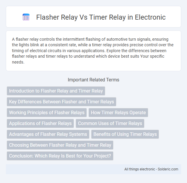 Flasher Relay vs Timer Relay - What is the difference?