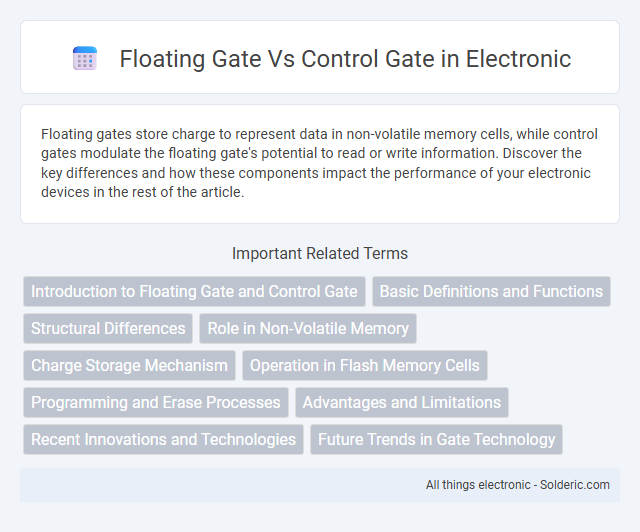 Control Gate vs Floating Gate - What is the difference?