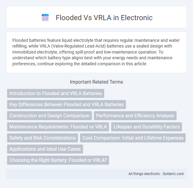 Flooded vs VRLA - What is the difference?
