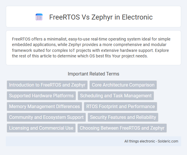 FreeRTOS vs Zephyr - What is the difference?
