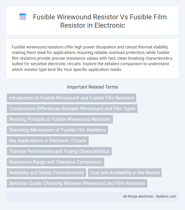 Fusible Film Resistor vs Fusible Wirewound Resistor - What is the difference?