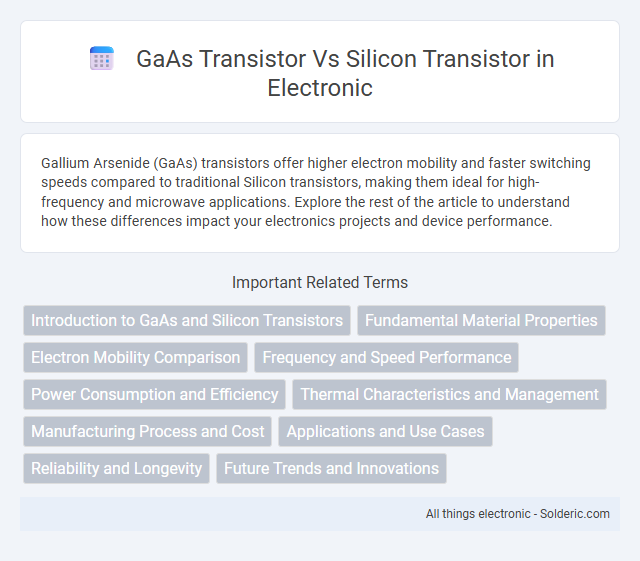 Silicon transistor vs GaAs transistor - What is the difference?
