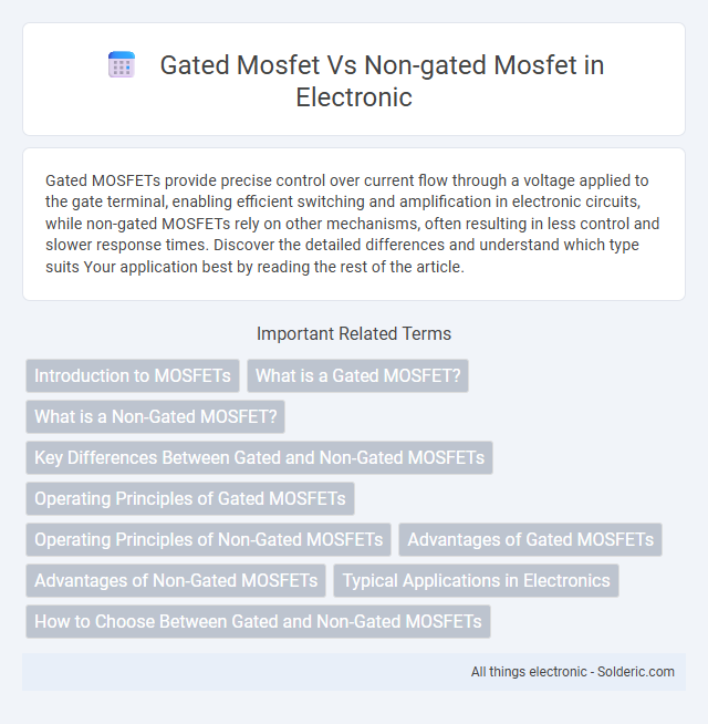 Non-gated MOSFET vs Gated MOSFET - What is the difference?