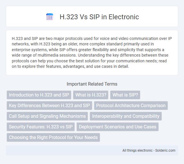 H.323 vs SIP - What is the difference?