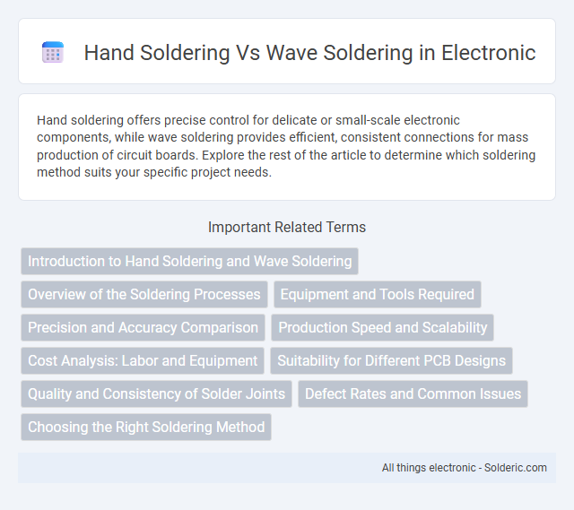 Hand Soldering vs Wave Soldering - What is the difference?