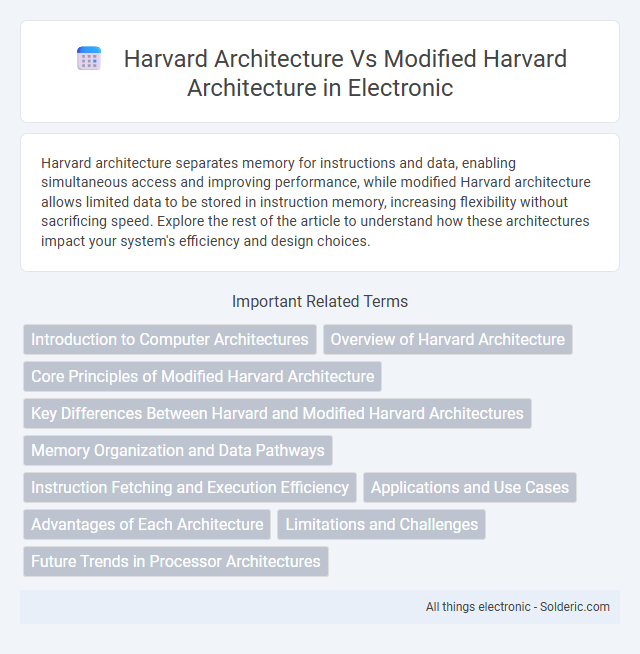 Harvard Architecture vs Modified Harvard Architecture - What is the difference?