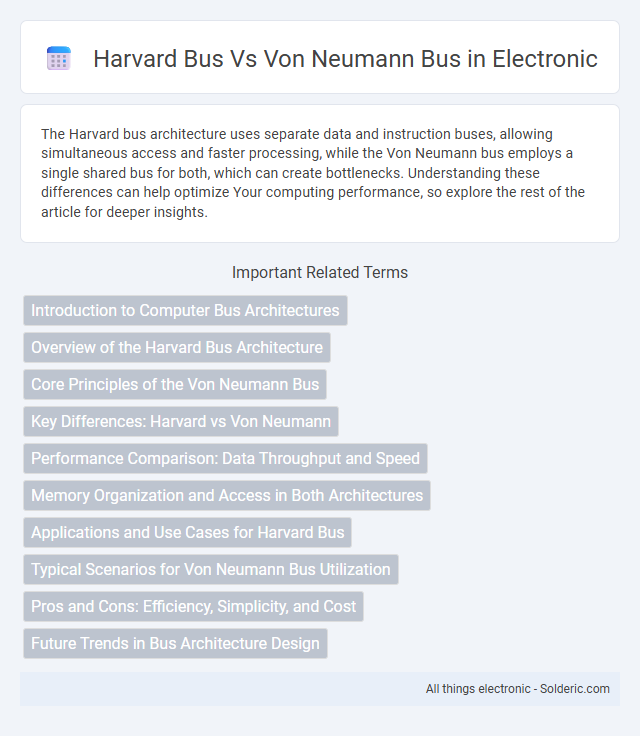 Harvard bus vs Von Neumann bus - What is the difference?