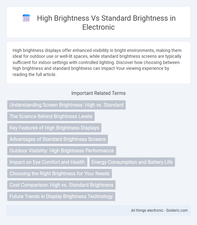 Standard Brightness vs High Brightness - What is the difference?
