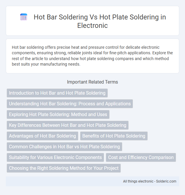 Hot bar soldering vs hot plate soldering - What is the difference?