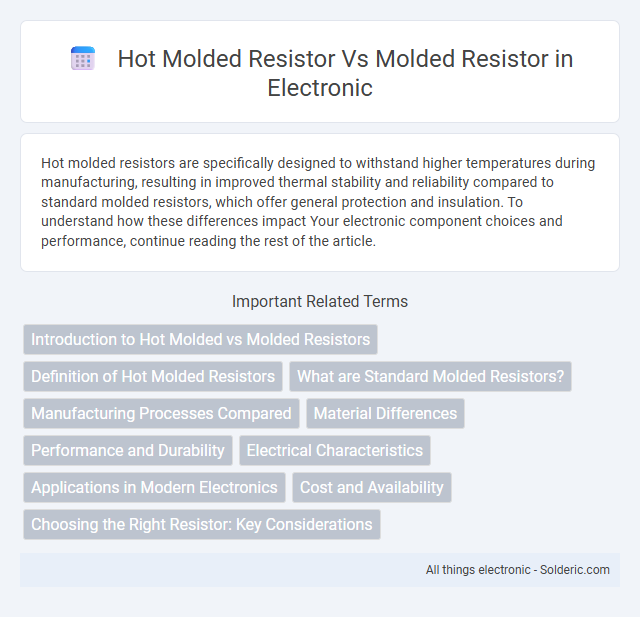 Molded resistor vs hot molded resistor - What is the difference?