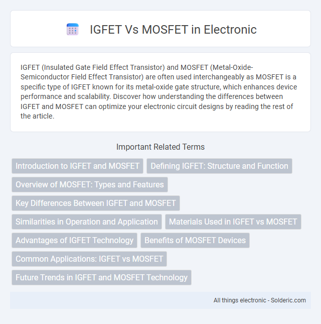 IGFET vs MOSFET - What is the difference?