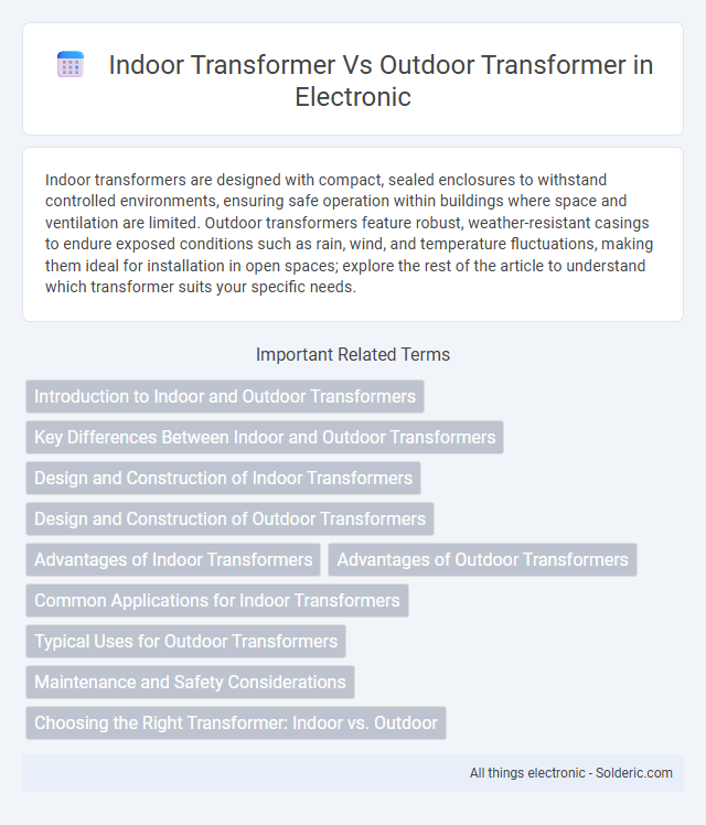 Indoor Transformer vs Outdoor Transformer - What is the difference?