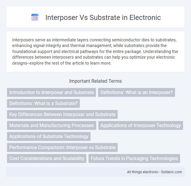 Substrate vs Interposer - What is the difference?