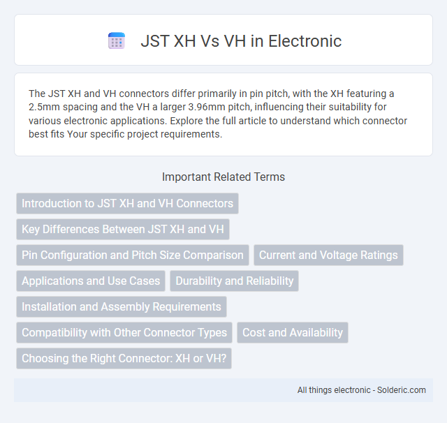 VH vs JST XH - What is the difference?
