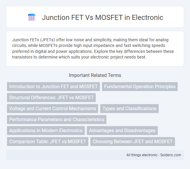 MOSFET vs Junction FET - What is the difference?