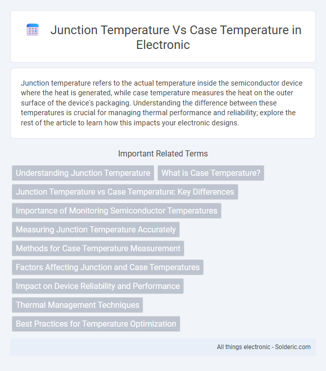 Case temperature vs Junction temperature - What is the difference?