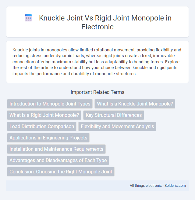 Knuckle Joint vs. Rigid Joint Monopole - What is the difference?
