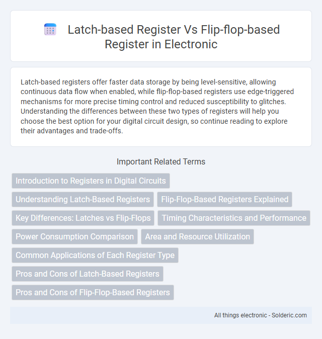 Flip-flop-based register vs latch-based register - What is the difference?