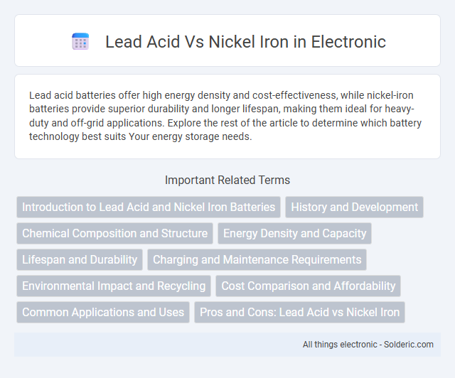Lead Acid vs Nickel Iron - What is the difference?