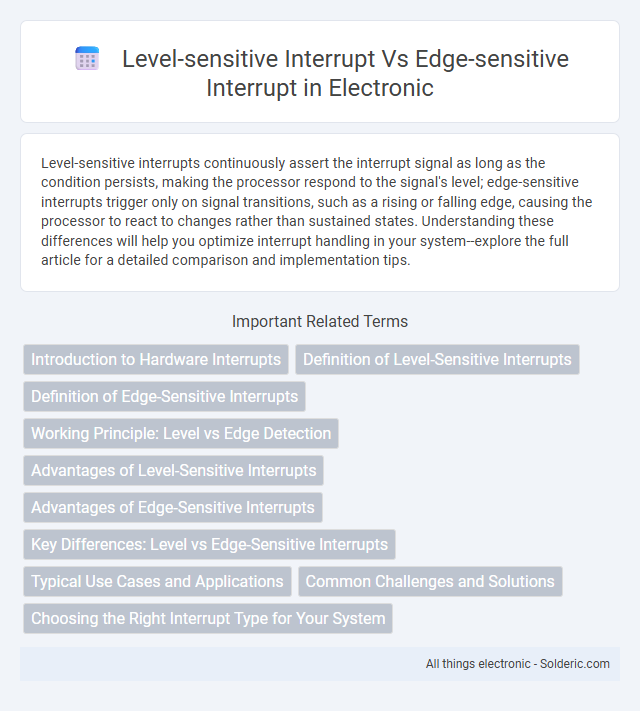 Edge-sensitive interrupt vs Level-sensitive interrupt - What is the difference?