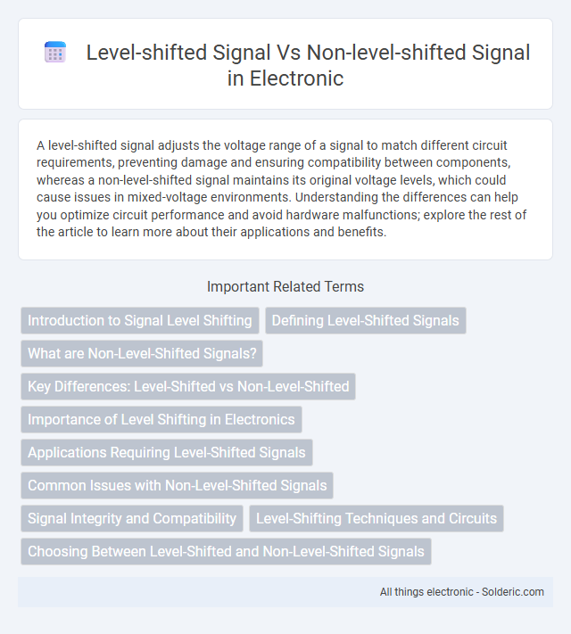 Level-Shifted Signal vs Non-Level-Shifted Signal - What is the difference?
