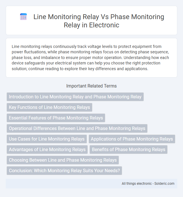 Phase Monitoring Relay vs Line Monitoring Relay - What is the difference?