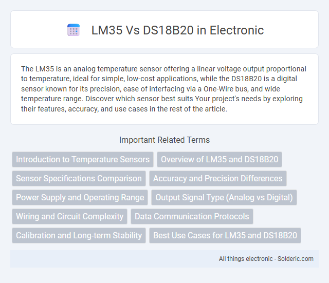 DS18B20 vs LM35 - What is the difference?