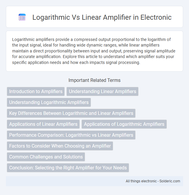 Linear vs Logarithmic amplifier - What is the difference?