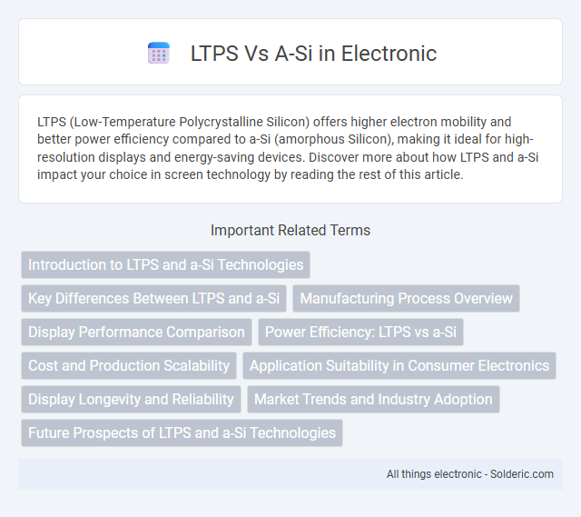 a-Si vs LTPS - What is the difference?