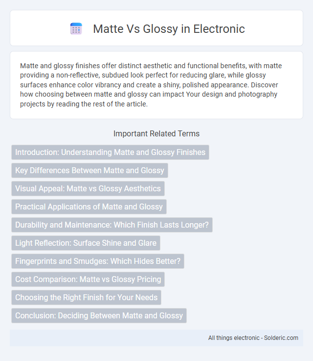 Glossy vs Matte - What is the difference?