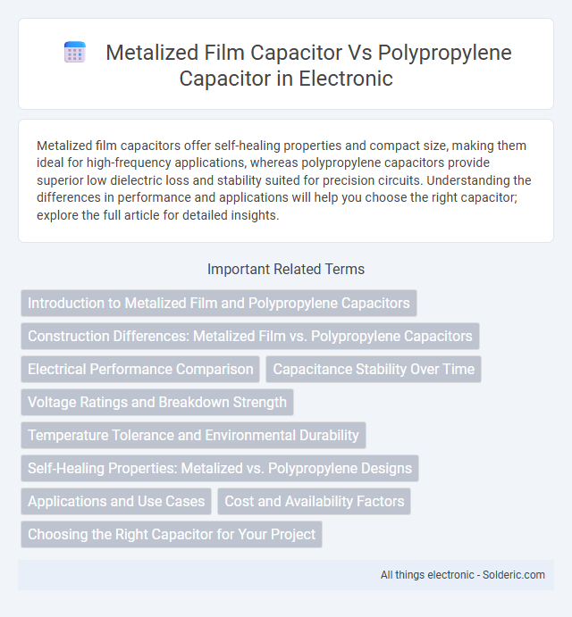 Metalized Film Capacitor vs Polypropylene Capacitor - What is the difference?