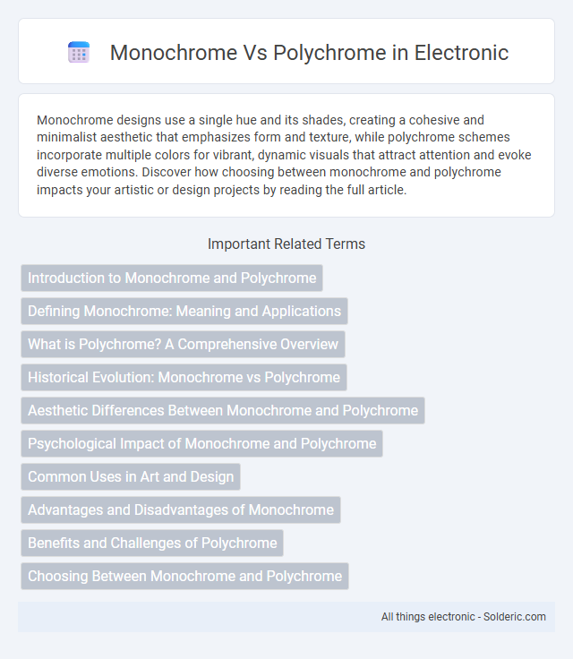 Polychrome vs Monochrome - What is the difference?