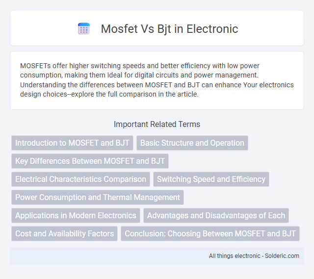 BJT vs MOSFET - What is the difference?