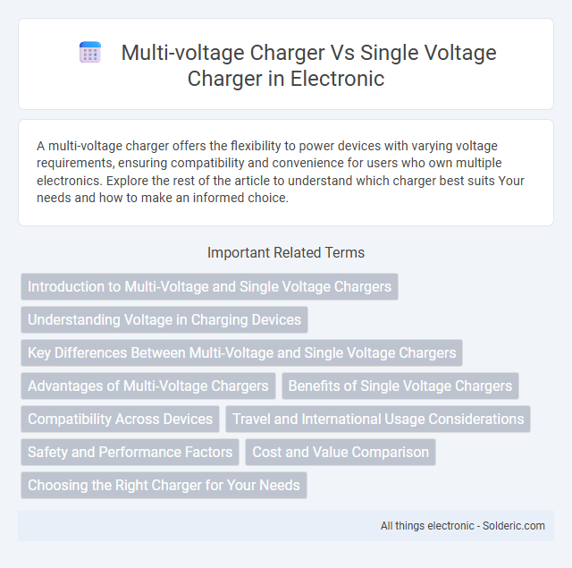 Single Voltage Charger vs Multi-Voltage Charger - What is the difference?