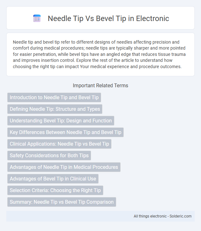 Bevel tip vs Needle tip - What is the difference?