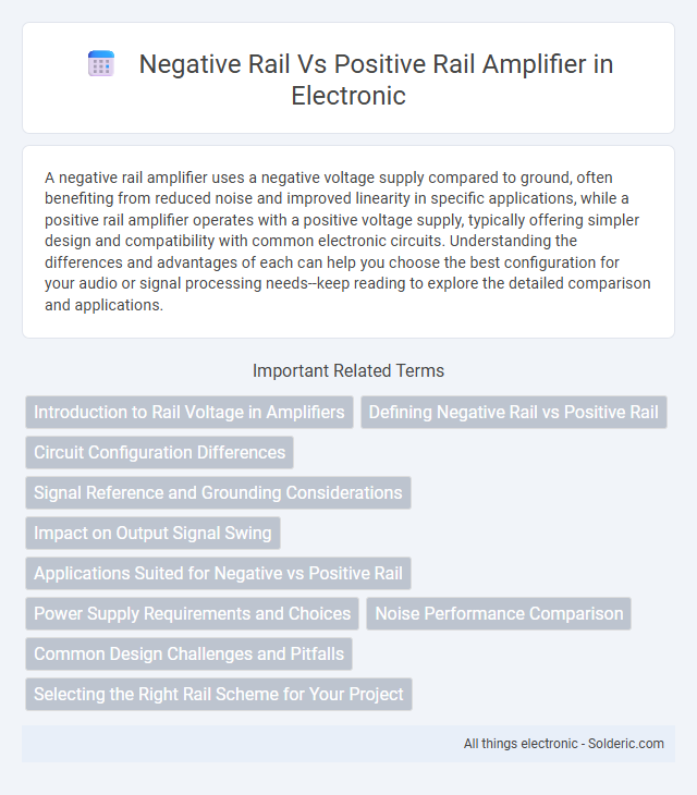 Negative Rail vs Positive Rail Amplifier - What is the difference?