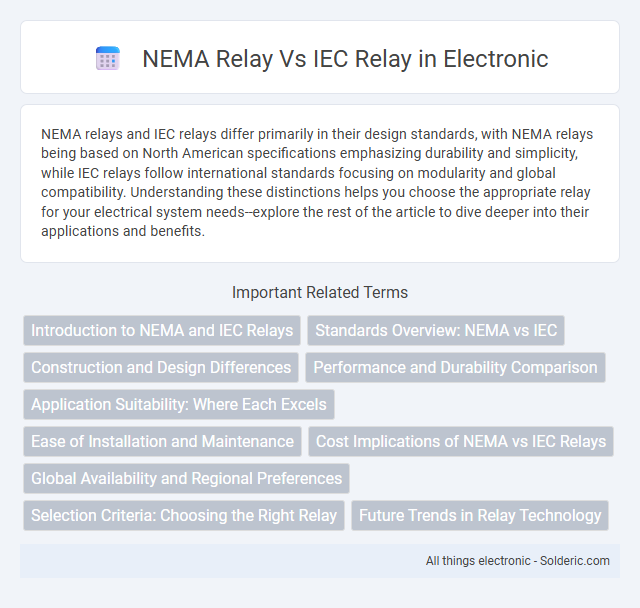 IEC relay vs NEMA relay - What is the difference?