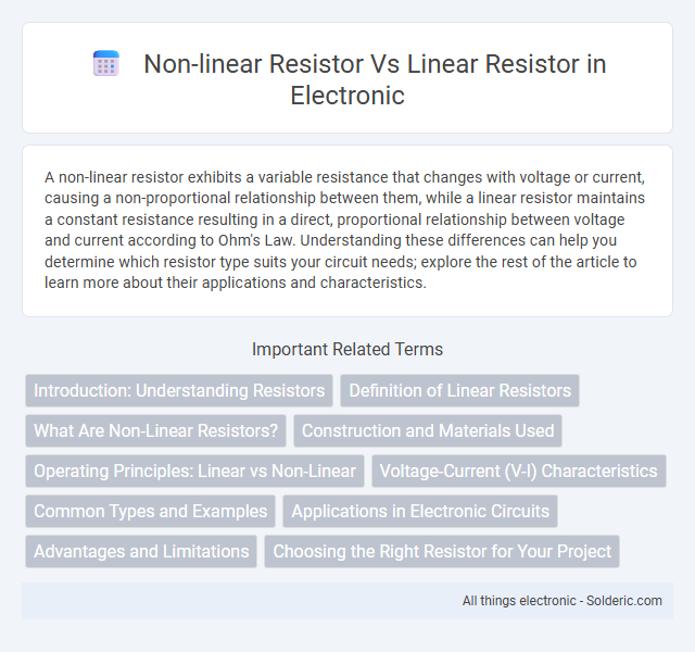 Linear Resistor vs Non-Linear Resistor - What is the difference?