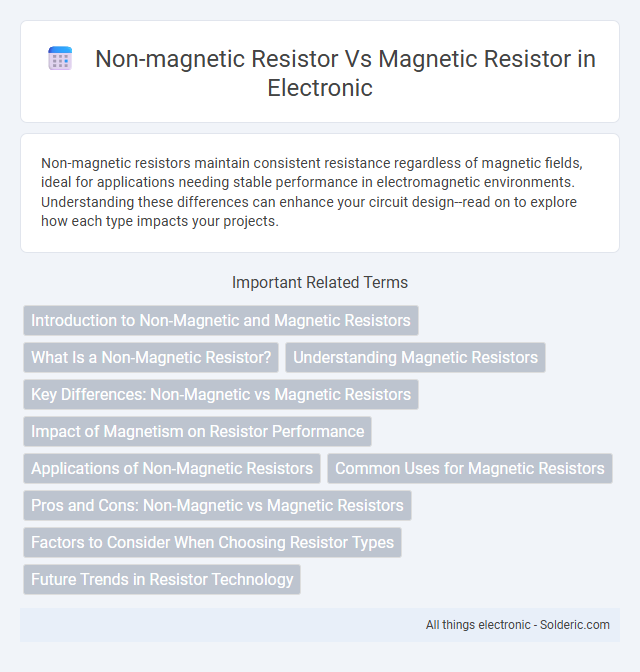 Magnetic resistor vs non-magnetic resistor - What is the difference?