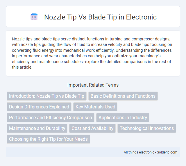 Blade tip vs nozzle tip - What is the difference?