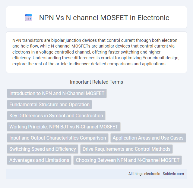 N-channel MOSFET vs NPN - What is the difference?