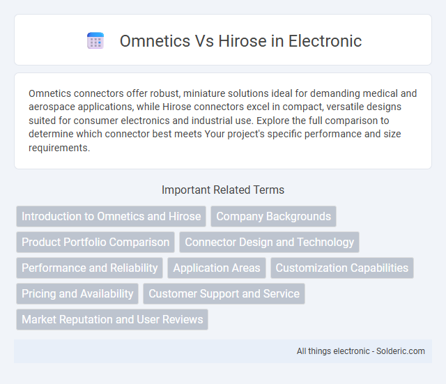 Here is the correct alphabetical order for your title:
Hirose vs Omnetics - What is the difference?