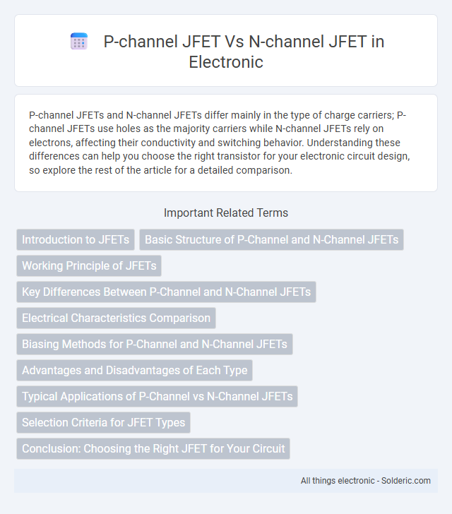 N-channel JFET vs P-channel JFET - What is the difference?