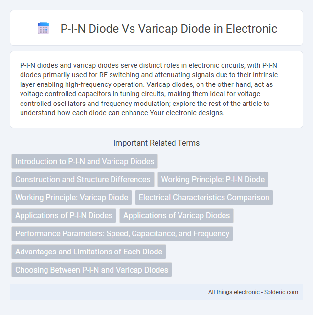 P-I-N diode vs Varicap diode - What is the difference?