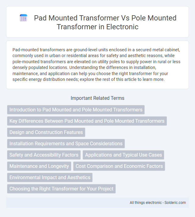 Pole Mounted Transformer vs Pad Mounted Transformer - What is the difference?