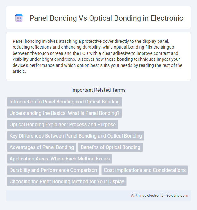 Optical Bonding vs Panel Bonding - What is the difference?