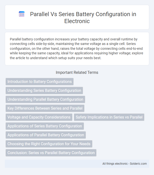 Series vs Parallel Battery Configuration - What is the difference?